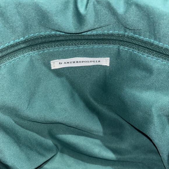 Anthropologie Edison Foldover Puffy Crossbody Bag Green NEW WITHOUT TAGS - Picture 7 of 11